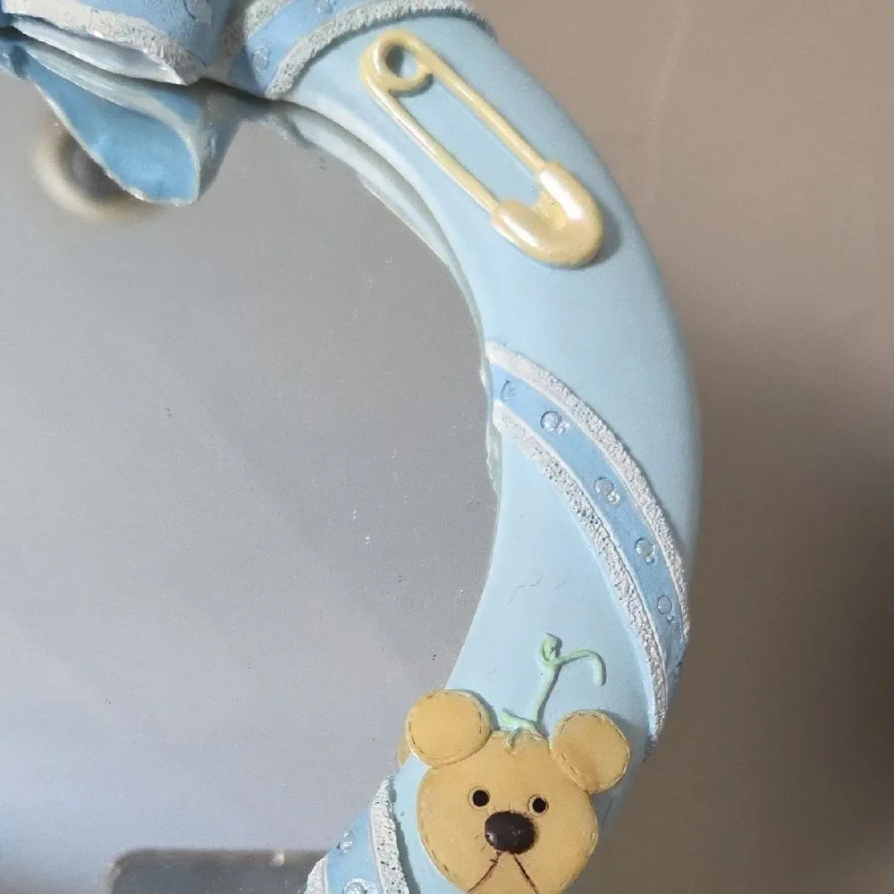 Blue Heart-Shaped Baby Mirror